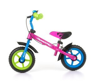 Milly Mally bicikl guralica Dragon s kočnicom, rozo-plavi