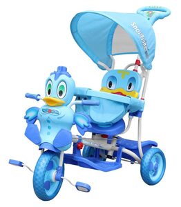 Dječji tricikl 2u1 patka, plavi