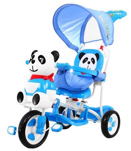 Dječji tricikl 2u1 panda, plavi
