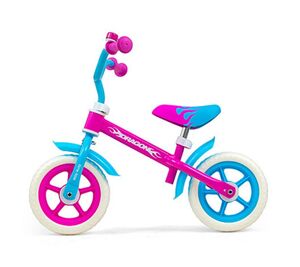 Milly Mally dječji bicikl bez pedala Dragon, tirkizno-rozi
