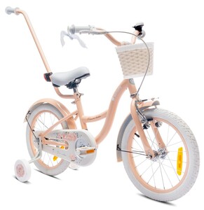 Dječji bicikl guralica Flower 16", boja breskve