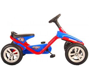 Dječji karting Paw Patrol na pedale, crveno - plavi