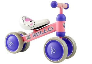 Dječji bicikl na 4 kotača Bello, rozo - ljubičasti
