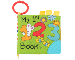 Kikka Boo edukativna platnena knjiga sa grickalicom 123
