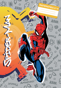 Pisanka Matematika 3 i 4 Spiderman, B5 kvadratići, meki uvez