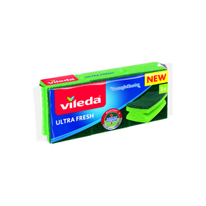 Vileda Ultrafresh (High Foam) abrazivna antibakterijska spužva, 3/1