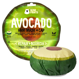 Bear Fruits maska za kosu + kapa, avocado, 20 ml