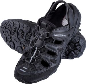 PROFIX sandale, pu/mreža, crno-sivi, 44 L3061144
