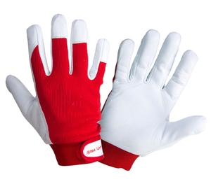 PROFIX rukavice od kozje kože, crvene, L L270209K