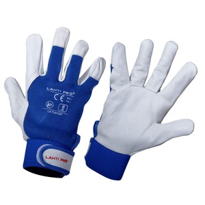 PROFIX rukavice od kozje kože plave, M L270608K