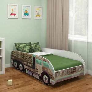 Dječji krevet Acma Truck Vojska, 160x80 cm
