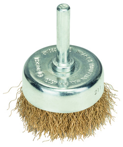 BOSCH Lončaste četke sa savijenom žicom Clean for Metal, mjed, cilindrični prihvat od 6 mm