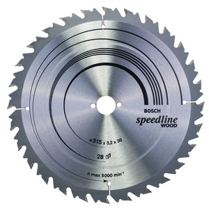 BOSCH Listovi kružne pile Speedline Wood za stolne pile