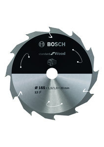 BOSCH Listovi kružne pile Standard for Wood za akumulatorske ručne pile