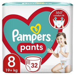 Pampers Pants pelene-gaćice, vel. 8 (19+ kg), 32 kom