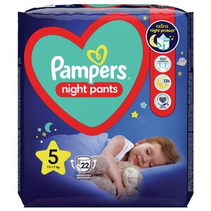 Pampers Night Pants pelene-gaćice, vel. 5 (12-17 kg), 22 kom