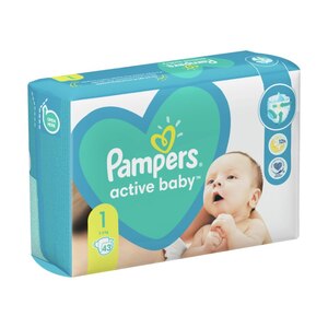 Pampers Active Baby pelene, vel. (3-5 kg) 1, 43 kom