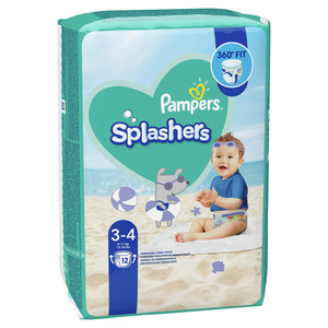 Pampers Splashers kupaće pelene-gaćice, vel. 3-4 (6-11 kg), 12 kom