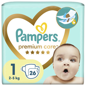 Pampers Premium Care pelene, vel. 1 (2-5 kg), 26 kom