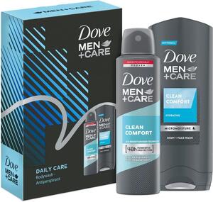 Dove gift set, Clean Comfort (gel za tuširanje + dezodorans)