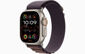 Apple Watch Ultra 2 GPS+ Cellular, 49mm Titanium Case with Indigo Alpine Loop - Large