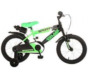 VOLARE dječji bicikl Sportivo 16", zeleno/crni