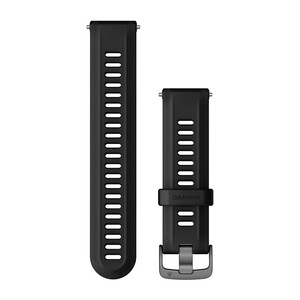Garmin zamjenski remen za Forerunner, 22mm, crni s tamnosivim metalnim dijelovima