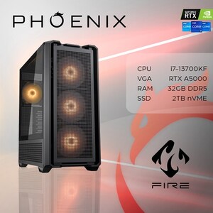 Phoenix FIRE PRO Y-703, Intel Core i7-13700KF, 32GB RAM, 2TB M.2 SSD, nVidia Quadro RTX A5000, NoOS, stolno računalo