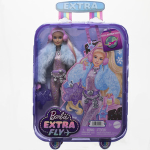 Barbie extra lutka na putovanju - snijeg (plava)