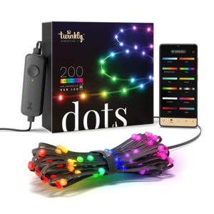 Twinkly Dots pametne lampice, višebojno izdanje, 200L RGB, BT + WI-FI