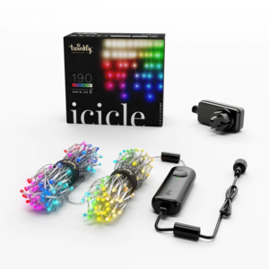 Twinkly Icicle pametne lampice, mat+prozirno, 190L, 5.0mm BT + WI-FI, RGB