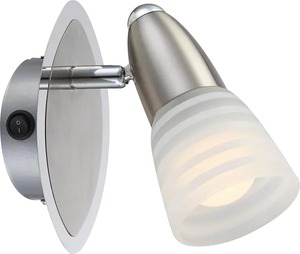 Zidni reflektor CALEB, E14 LED, IP20, srebrna
