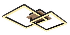 Stropna LED svjetiljka BOSSY (53x38 cm), IP20, LED, crna