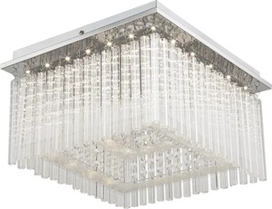 Stropna svjetiljka VINCE (Ø36 cm), LED, IP20, srebrna