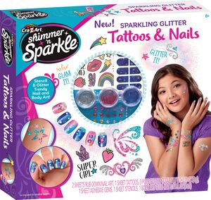 CRAZART set za uređivanje noktiju & Tattoo Glitter & Shimmer