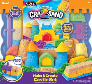 CRAZART set kinetički pijesak Dvorac Cra-Z-Sand, 680 g