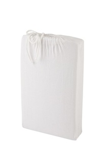 Plahta Jersey s gumicom Mirjana Mikulec Retro 180x200 + 30cm, bijela