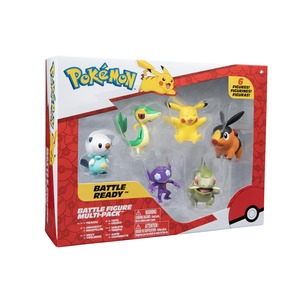 Pokemon Battle figurice, 6 kom - Sableye, Axew, Snivy, Tepig, Oshawott i Pikachu