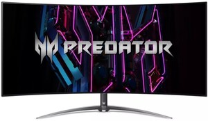 ACER monitor Predator X45bmiiphuzx, UM.MXXEE.001, OLED, UWGHD, 240Hz, 0.01ms, 2xHDMI, DP, zvučnici, zakrivljeni