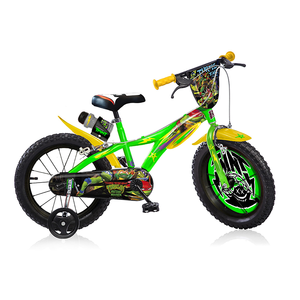 DINO BIKES dječji bicikl Teenage Mutant Ninja Turtles 14", zeleno/žuti