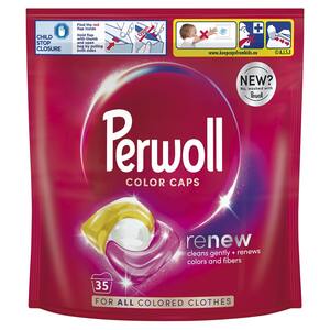 Perwoll Renew Color kapsule, 35 kom