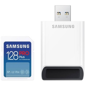 Memorijska kartica SD Samsung PRO Plus 128GB + Reader, MB-SD128SB/WW