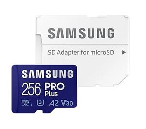 Memorijska kartica microSD Samsung PRO Plus 256GB + Adapter, MB-MD256SA/EU