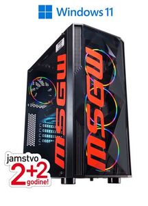 MSGW Gamer a281, AMD Ryzen 5 3600, 8GB RAM, 500GB M.2 SSD, AMD Radeon RX 6500 XT, Windows 11 Home, stolno računalo