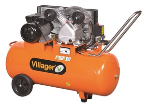 VILLAGER kompresor VAT VE100L (100l,8bar,330l/m,2,2kW)020183