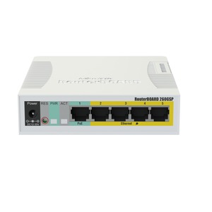 Mikrotik Cloud Smart Switch CSS106-1G-4P-1S (RB260GSP) 1000Mbps, switch