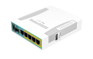 Mikrotik RB960PGS, hEX PoE, 800MHz CPU, 128MB RAM, 5×Gigabit LAN, (4×PoE izlaz), router
