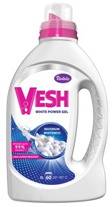 Vesh koncentrirani tekući deterdžent White Power Gel, 60 pranja, 3 l