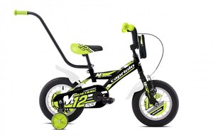 CAPRIOLO dječji bicikl BMX 12"HT MUSTANG, crno/zeleni