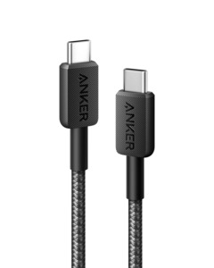 Anker 322 kabel USB-C, 1.8m, crni